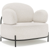 Buy Design armchair - Upholstered in bouclé fabric - Munum White 61156 at MyFaktory
